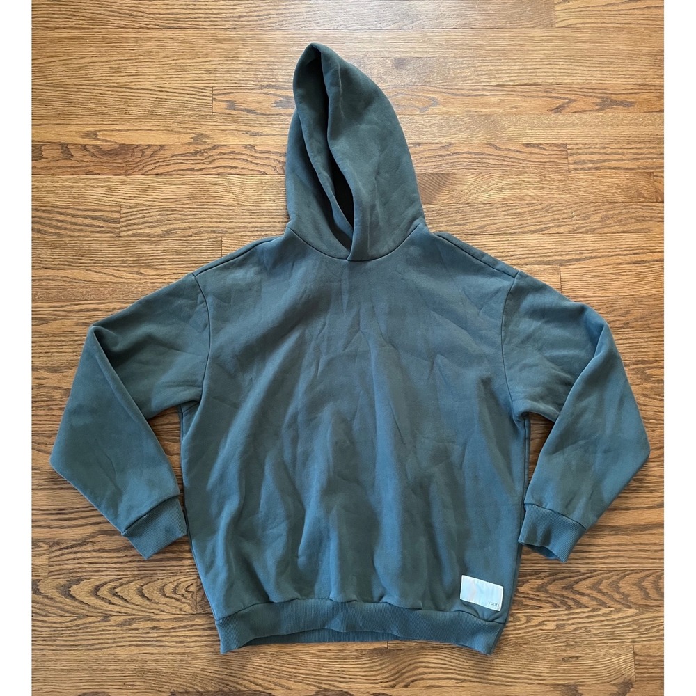 Vuori Womens Restoration Hoodie Agate Green Organic Cotton Fleece Size M